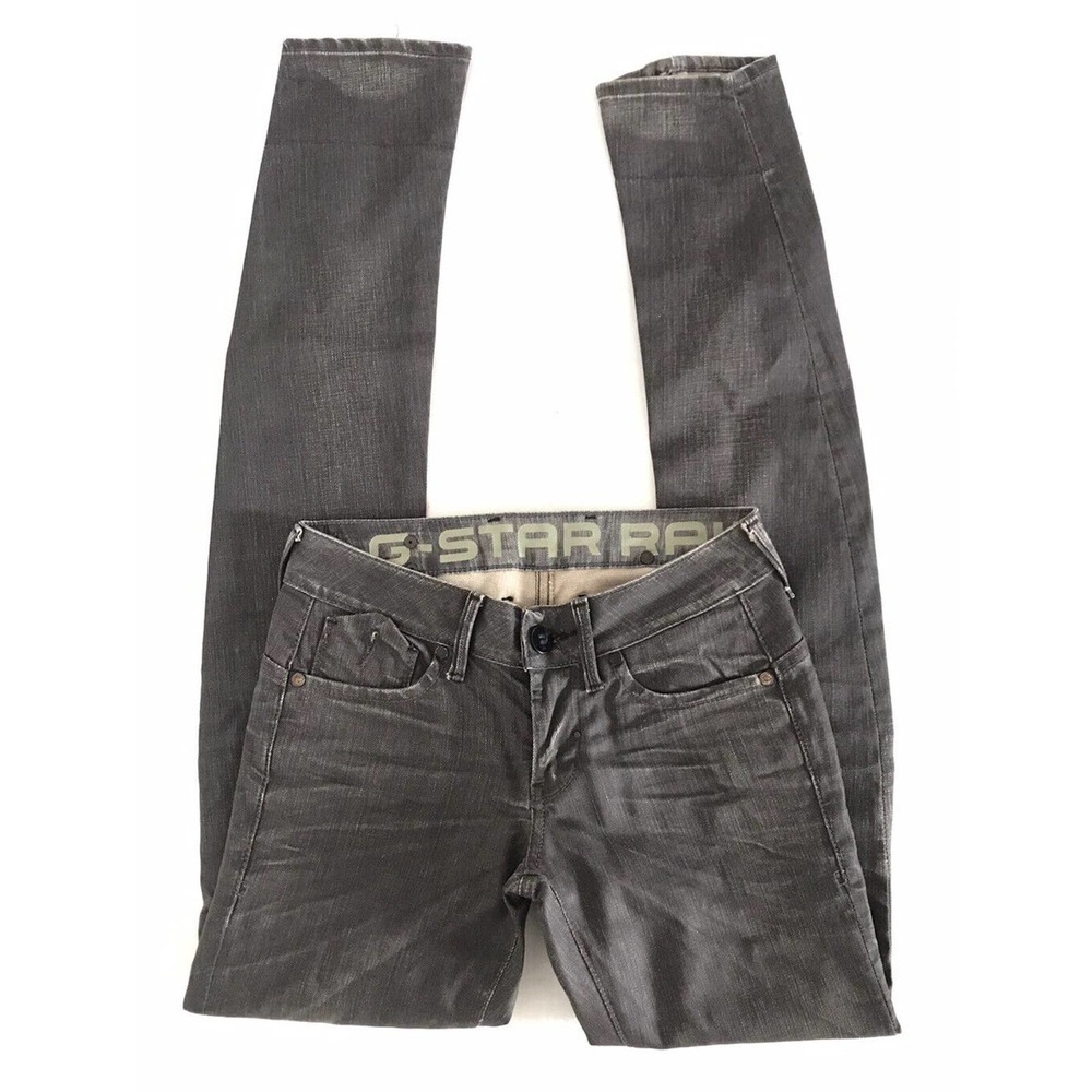 G-Star | Raw Corvet Skinny Leg Jeans Women's Gray Five Pocket Size 26